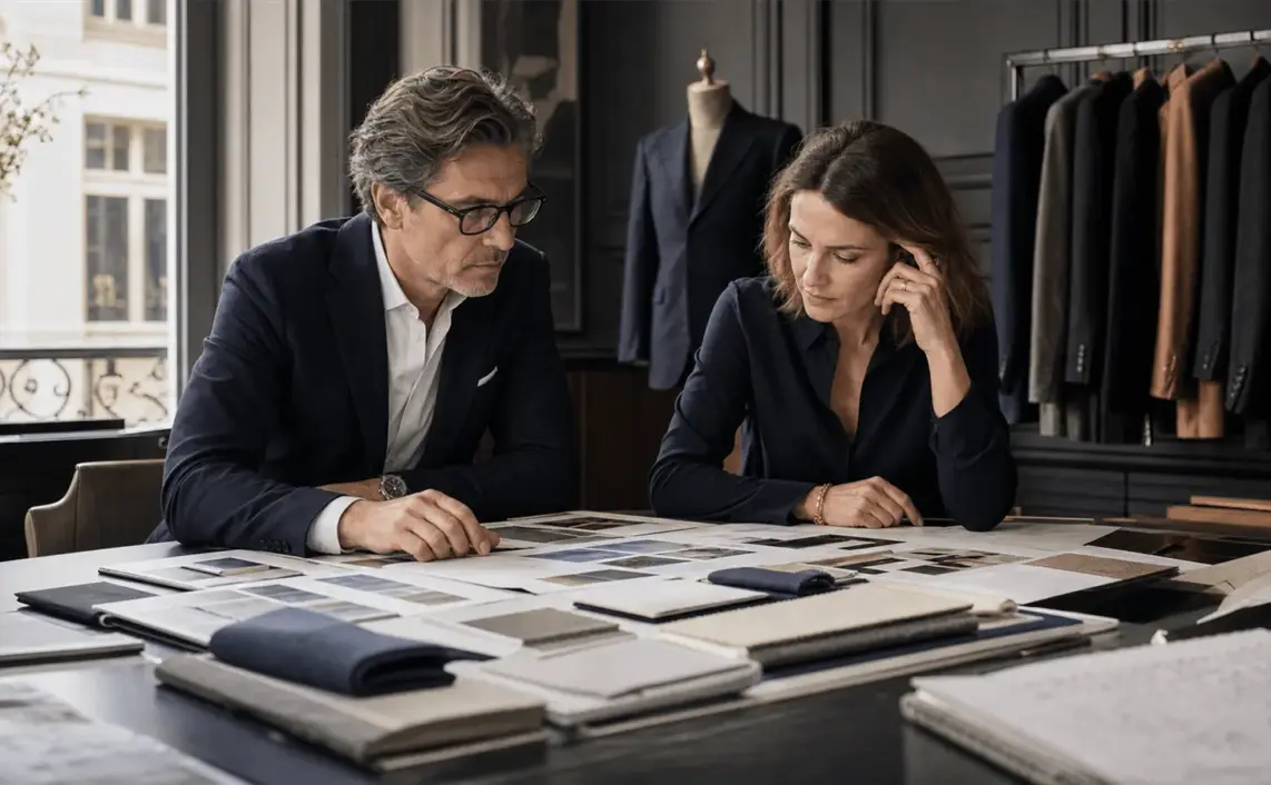 Photoreal editorial image about ownership pressure and premium brand strategy