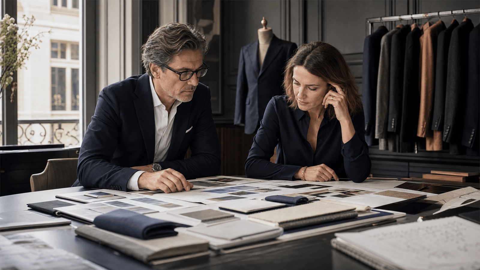 Photoreal editorial image about ownership pressure and premium brand strategy