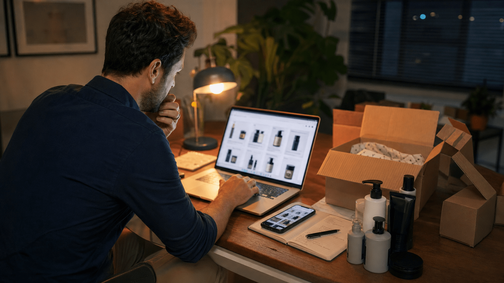 Photoreal editorial image about Reddit community intelligence and shopping research