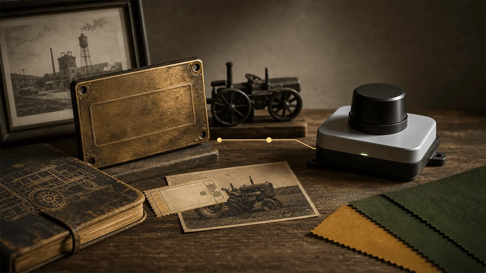 Heritage brand storytelling and innovation archival still life