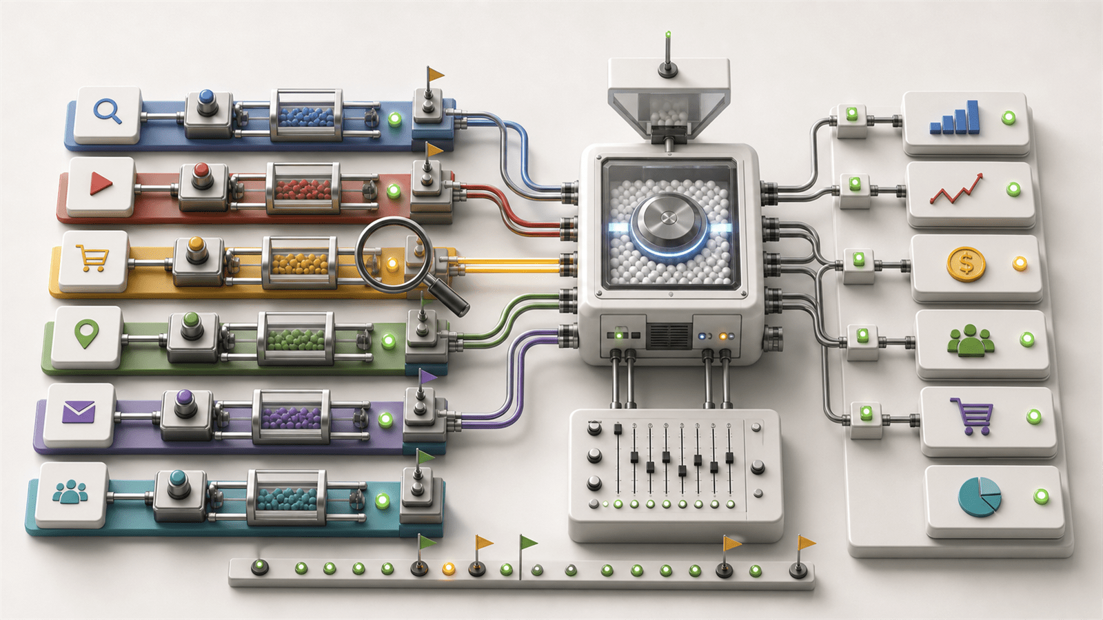 Performance Max channel diagnostics physical media switchboard