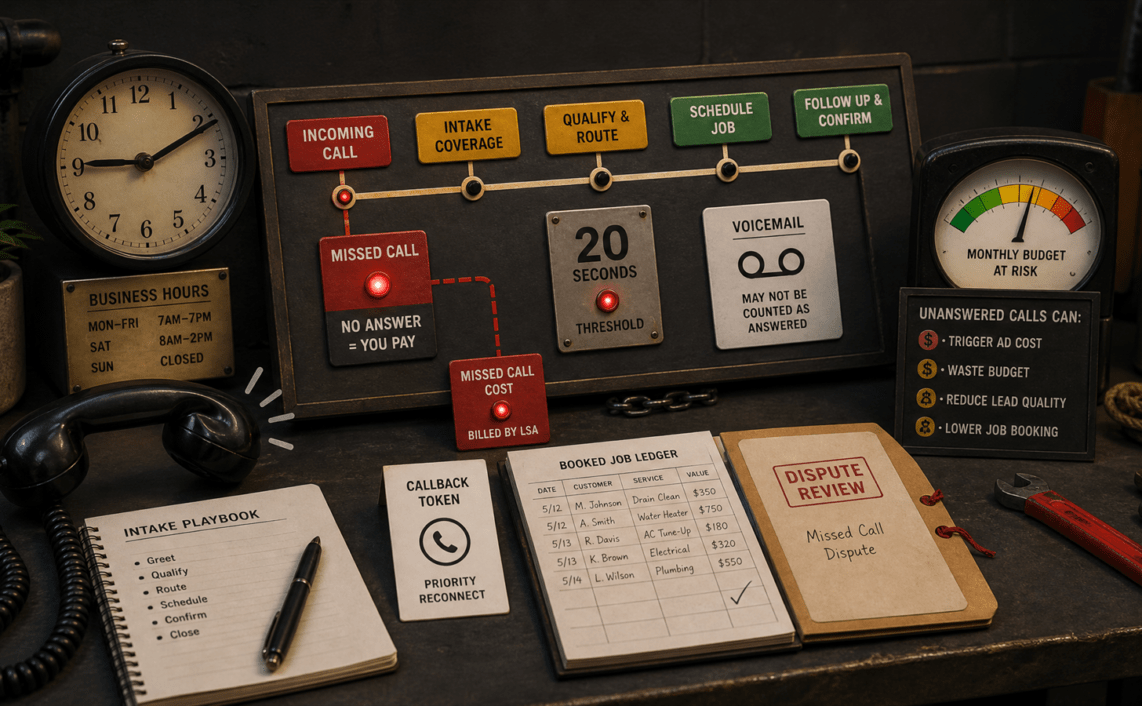 Local Services Ads Missed-Call Billing Needs an Intake Checklist