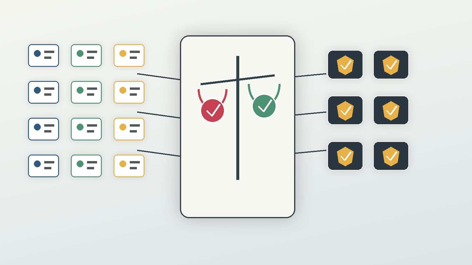 Audience tiles, verification seals and media-quality signals are calibrated into one buying standard.